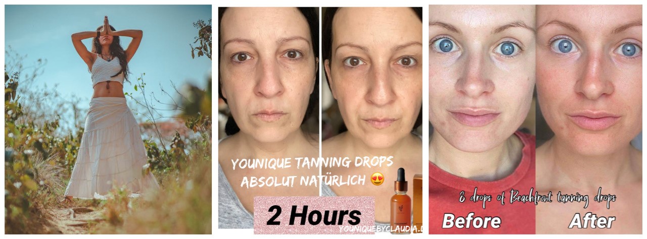 Younique Beachfront Selbstbräuner 1 Tanning Drops Erfahrungsbericht Tipps und Tricks