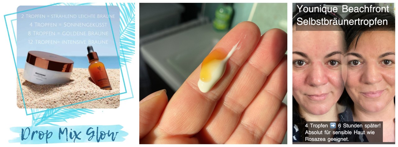 Younique Beachfront Selbstbräuner Wieviele Tanning Drops Erfahrungsbericht Tipps und Tricks