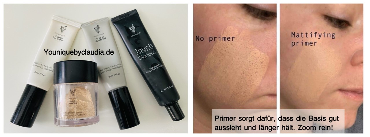 Younique Erfahrungsbericht Primer vorher nachher