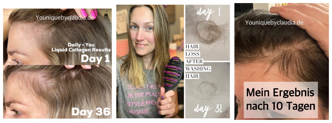 Younique Daily You Kollagen Haarwachstum Babyhaare persönliches Ergebnis
