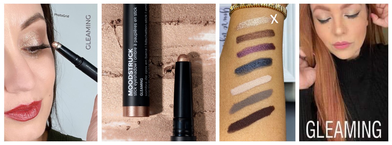 younique moodstruck Lidschattensticks gleaming Swatch