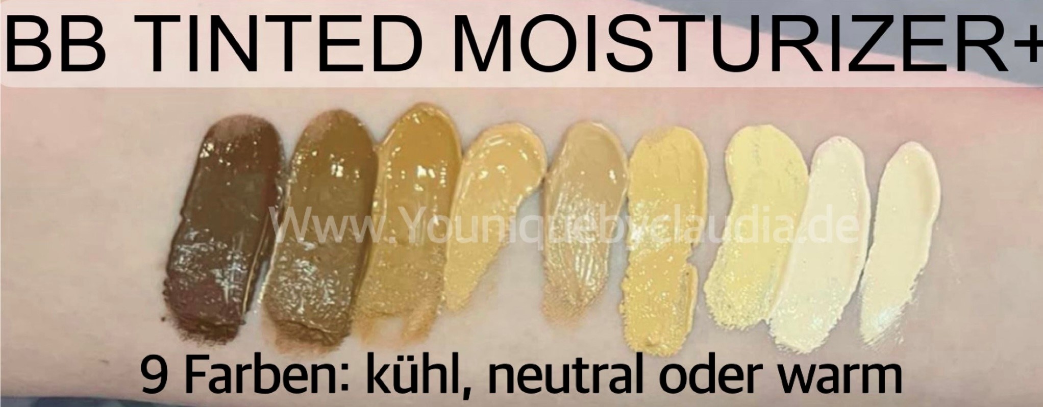 younique Bare you BB Tinted Moisturizer neu 2023 Swatches 