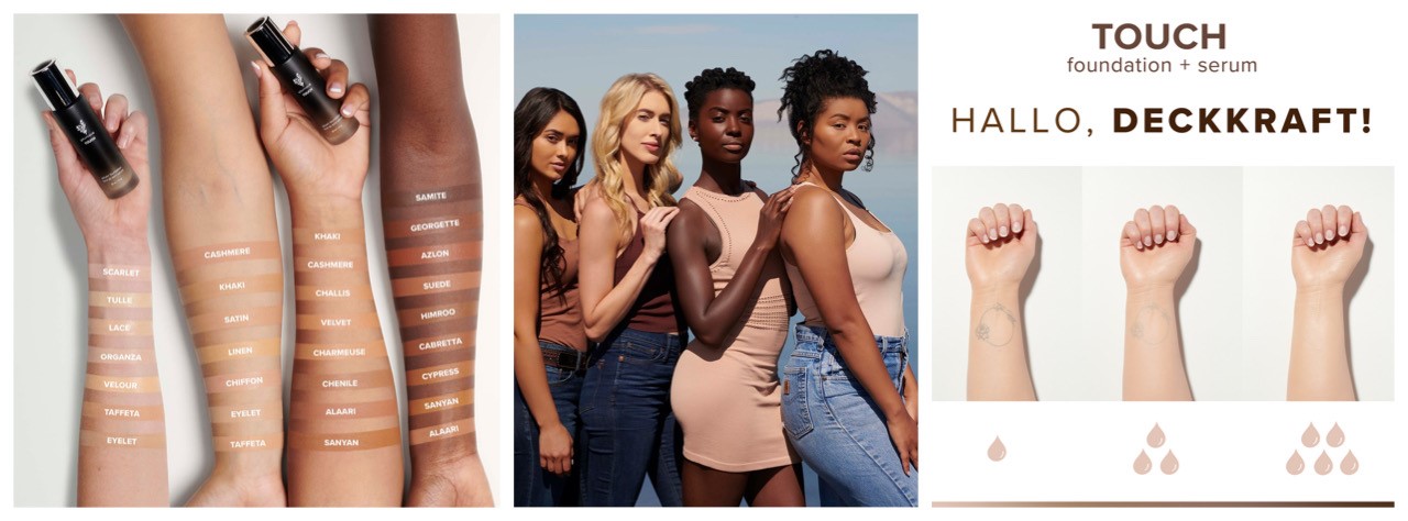 Younique Touch Foundation Serum Farbenübersicht und Deckkraft