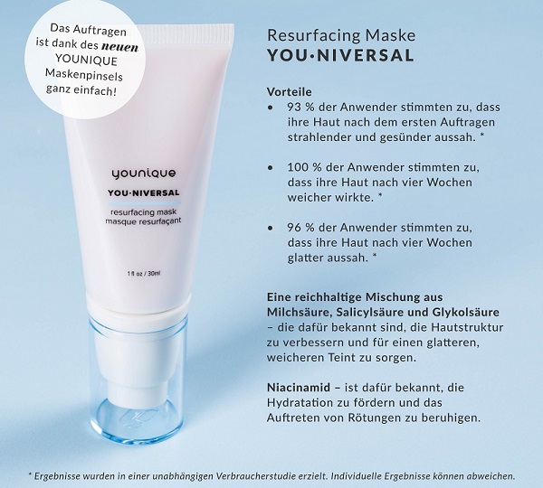 Younique Youniversal Resurfacing Maske Erfahrungen