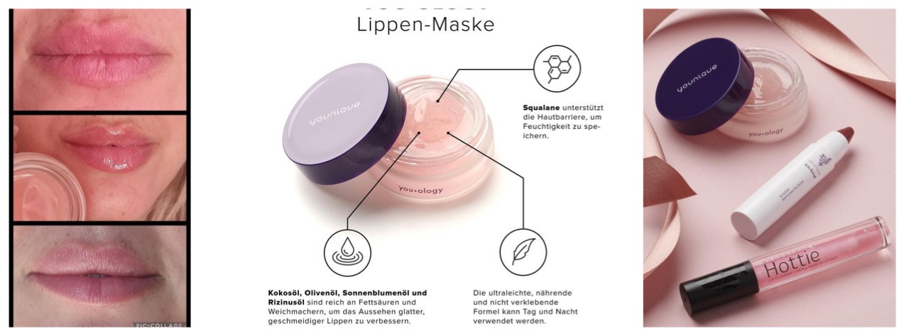 Younique Youology Lippenmaske Anwendung