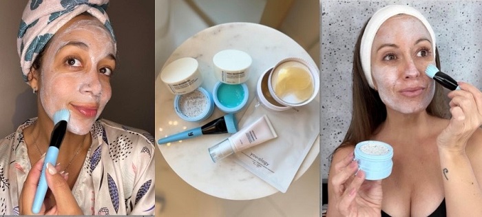 Younique Youology Youniversal cremige Ton und Kohle Maske Anwendung 2