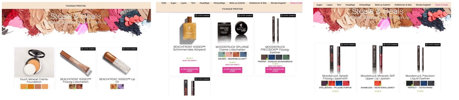 Younique Steals and deals